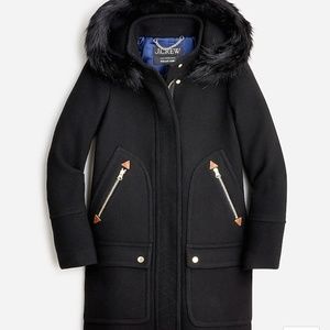 J. Crew Black Chateau Parka